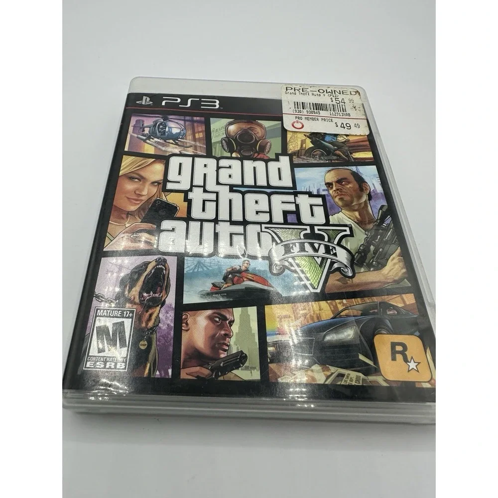 Grand Theft Auto V (PS3) Pristine Disc Complete In Box w/ Manual & Map Tested